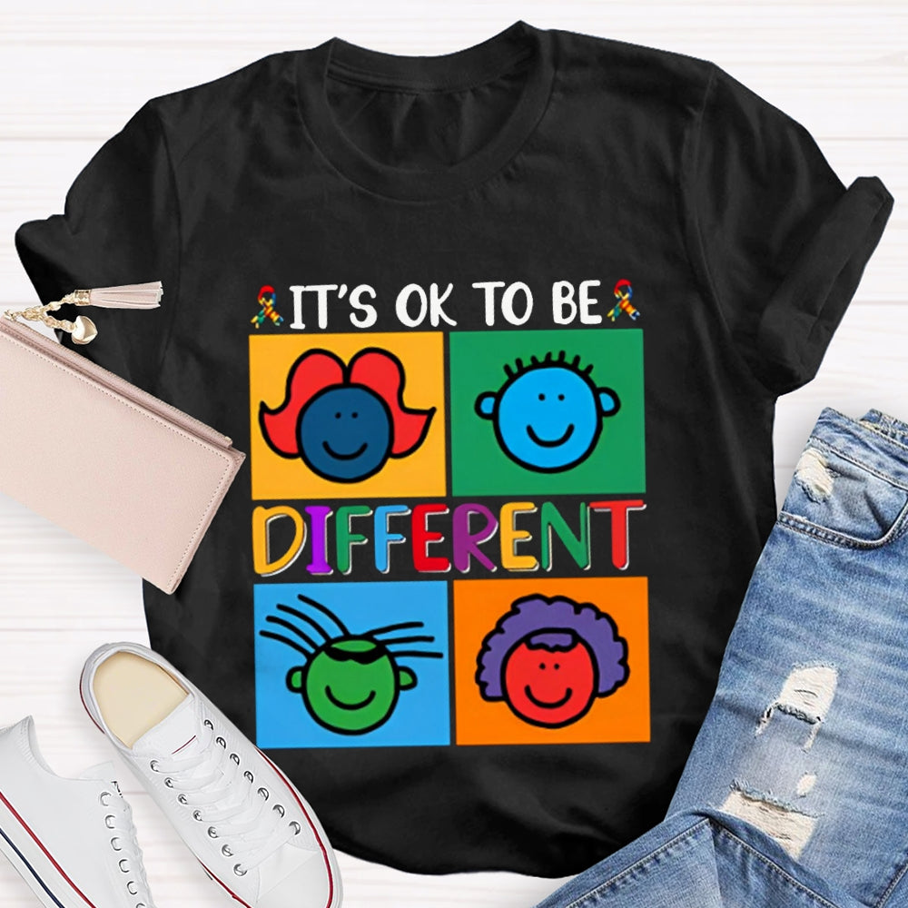 It'S Ok To Be Different Color Avatar T-shirt