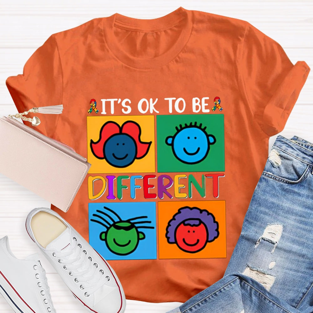 It'S Ok To Be Different Color Avatar T-shirt