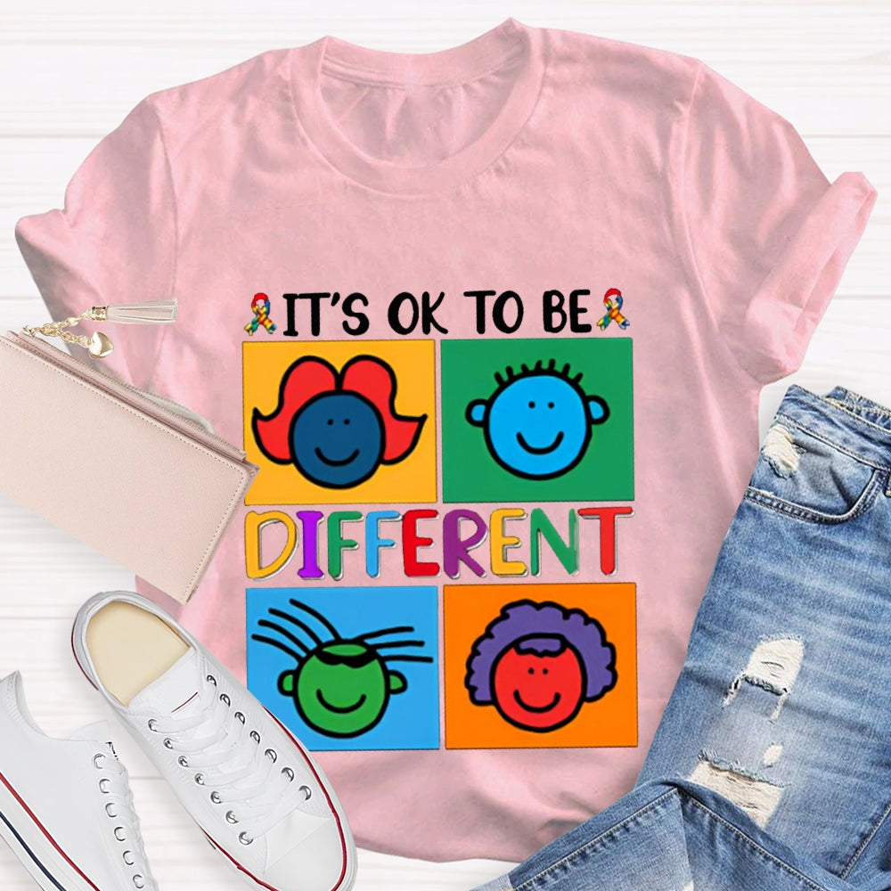 It'S Ok To Be Different Color Avatar T-shirt