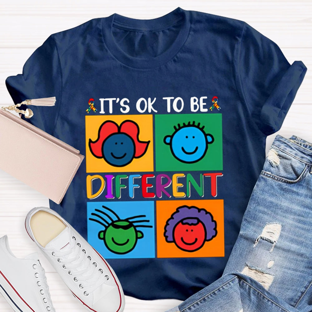 It'S Ok To Be Different Color Avatar T-shirt