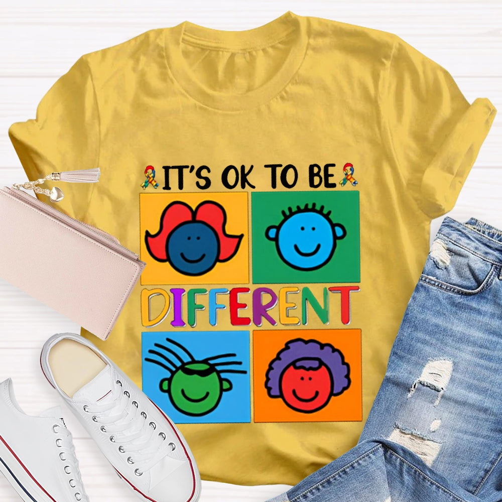 It'S Ok To Be Different Color Avatar T-shirt