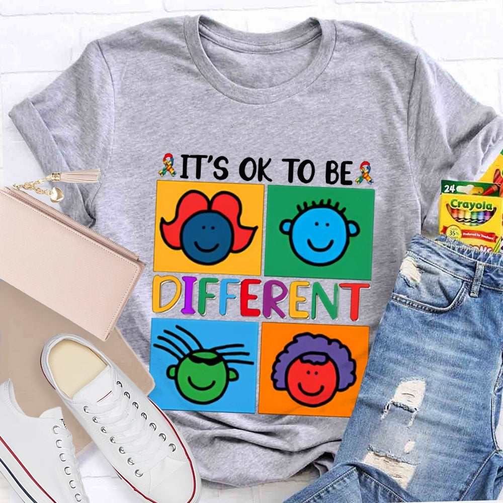 It'S Ok To Be Different Color Avatar T-shirt
