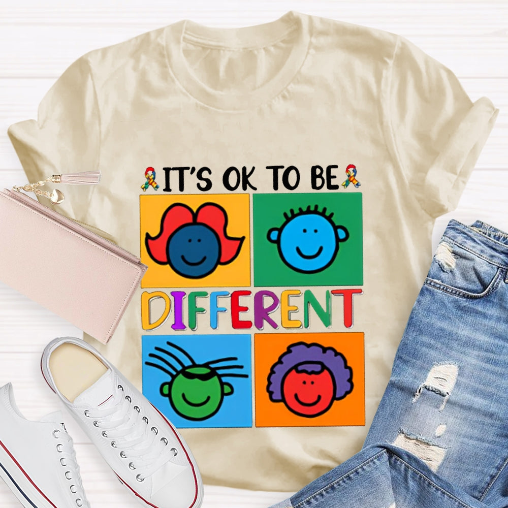 It'S Ok To Be Different Color Avatar T-shirt