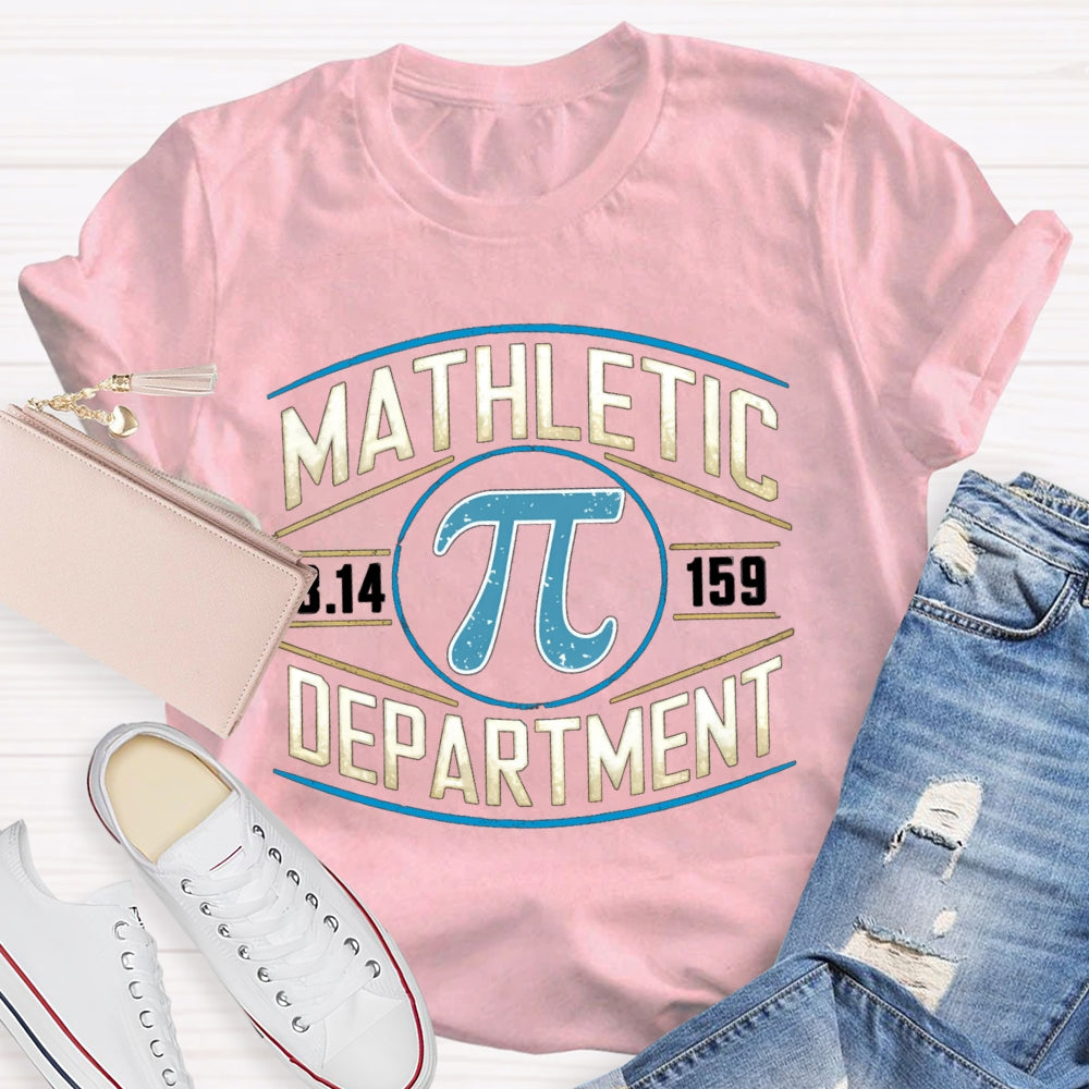 Mathletic Department Funny T-shirt