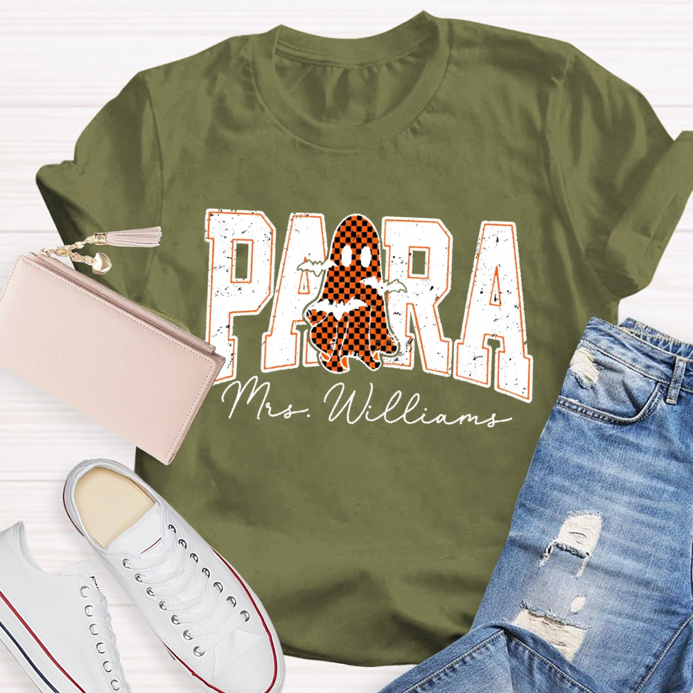 Personalized Name Para Halloween T-shirt