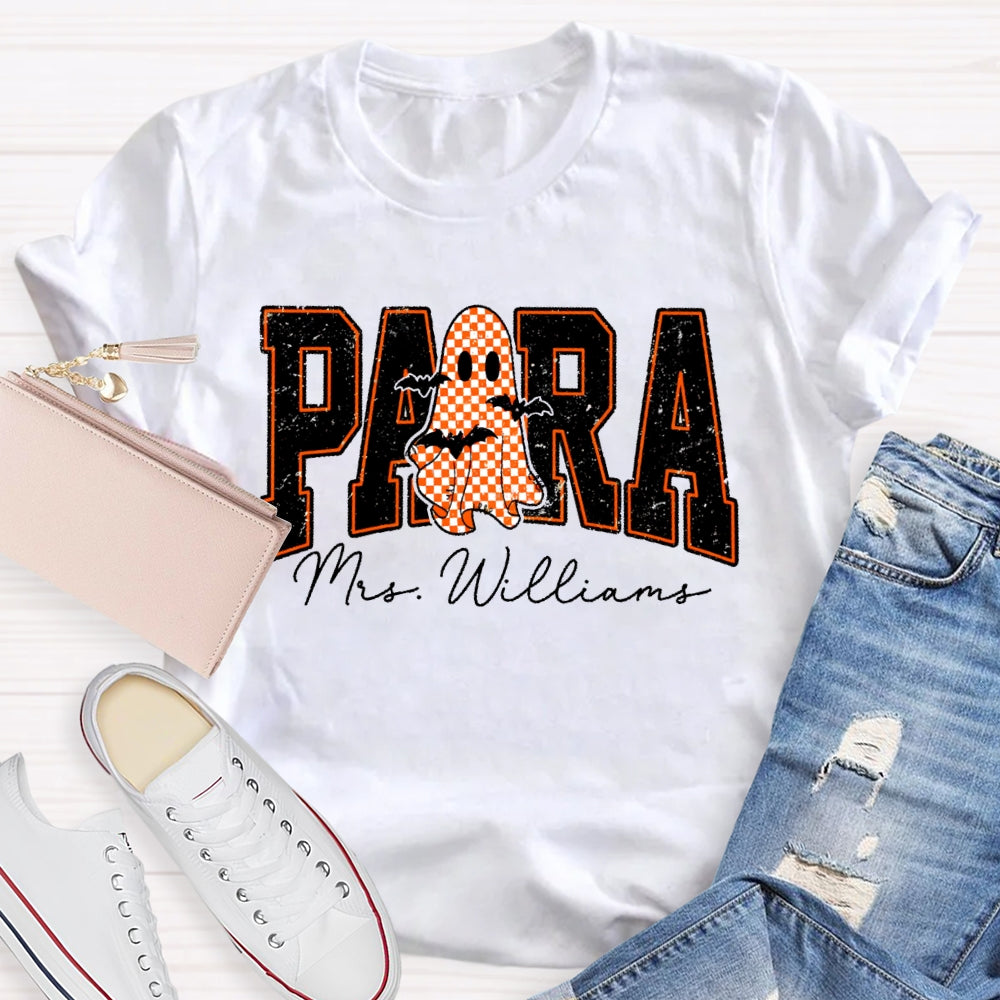 Personalized Name Para Halloween T-shirt