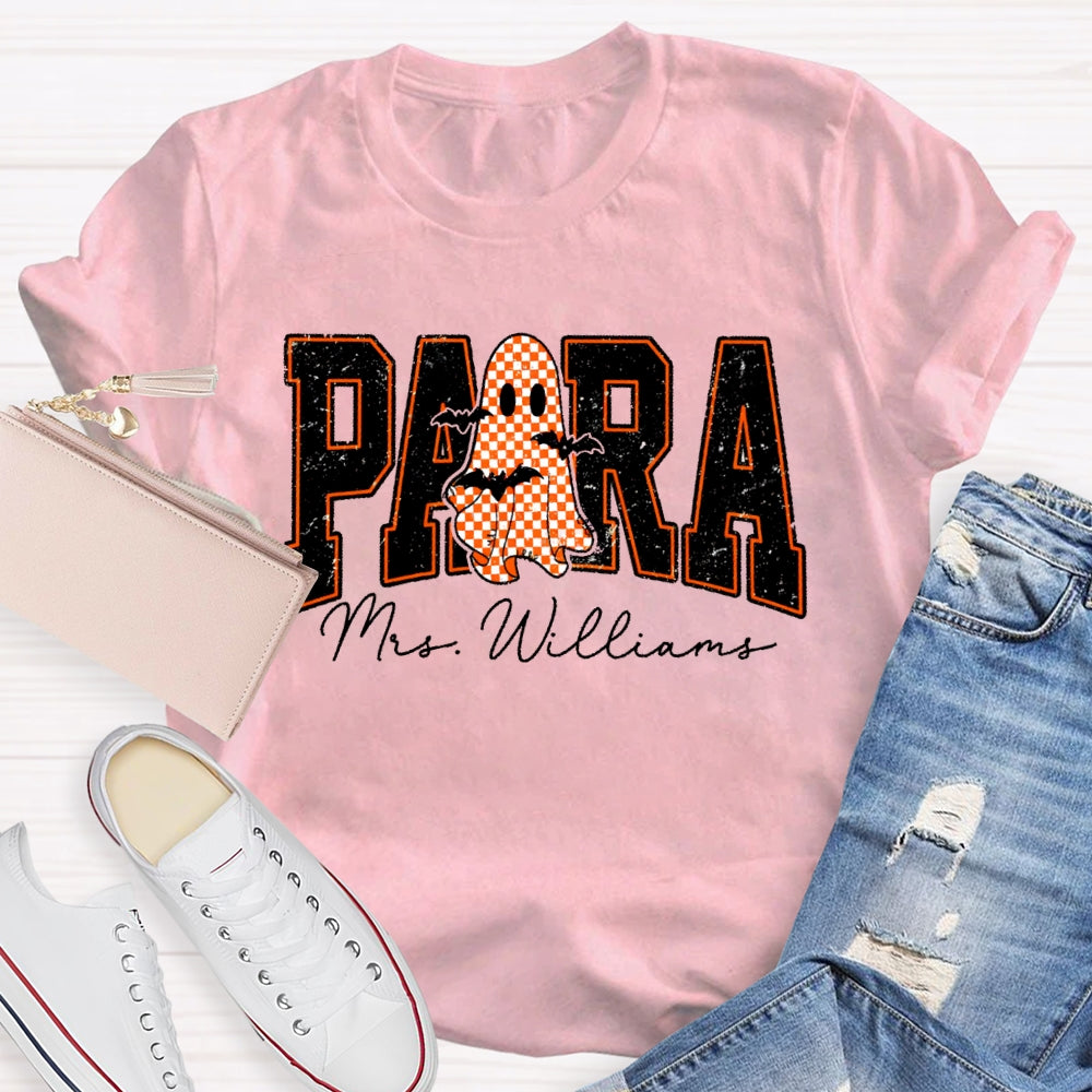 Personalized Name Para Halloween T-shirt