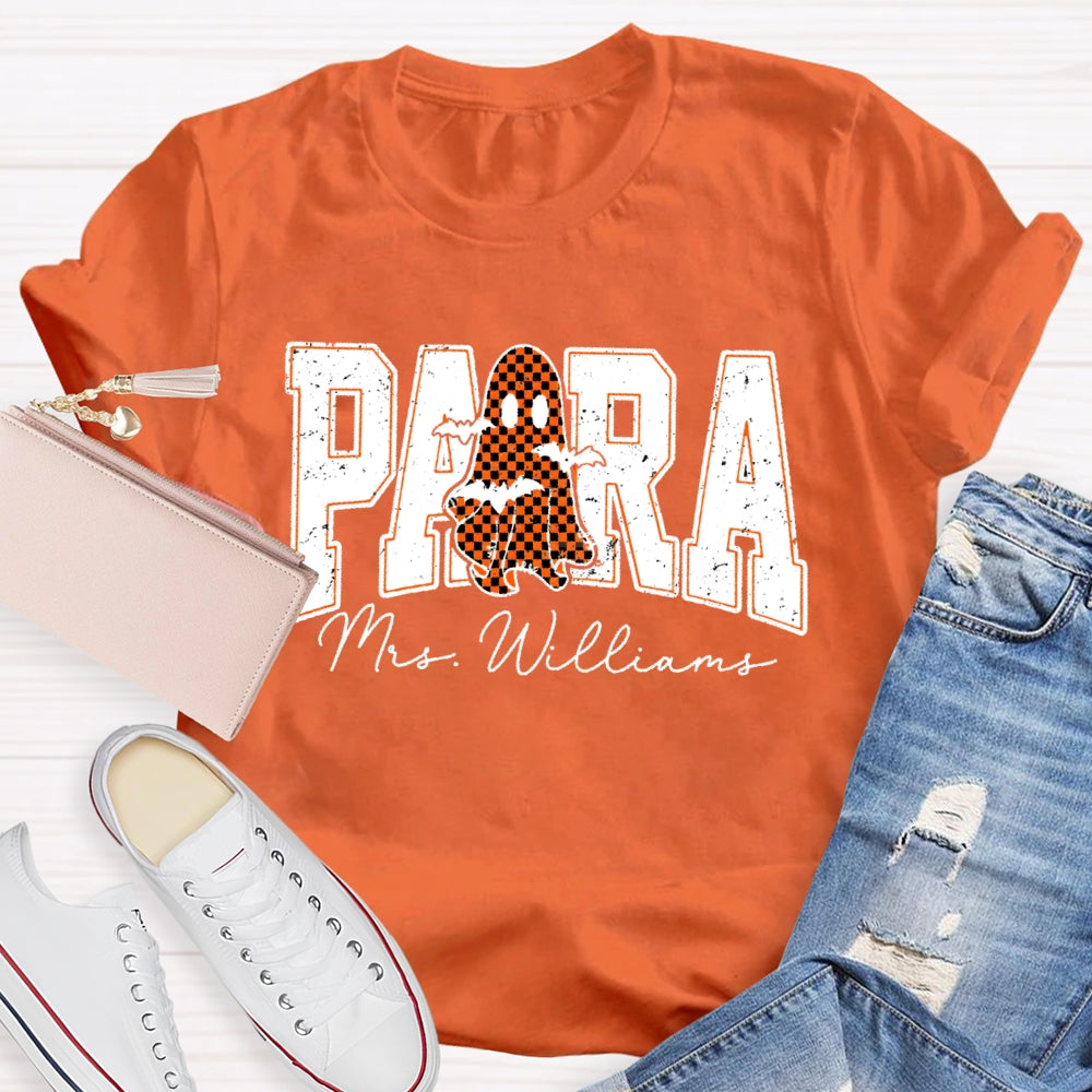 Personalized Name Para Halloween T-shirt
