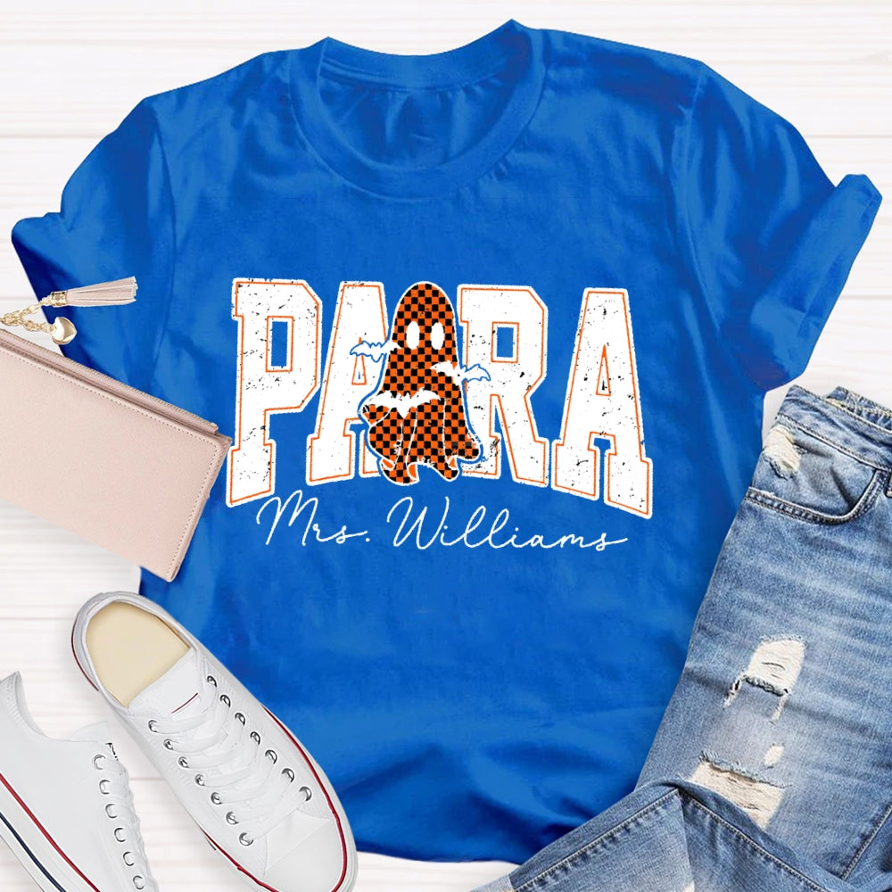 Personalized Name Para Halloween T-shirt