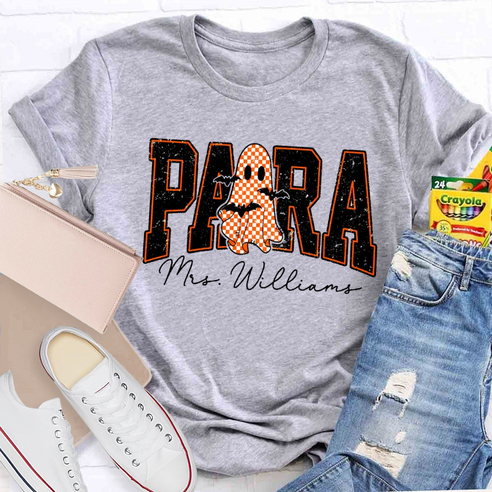 Personalized Name Para Halloween T-shirt