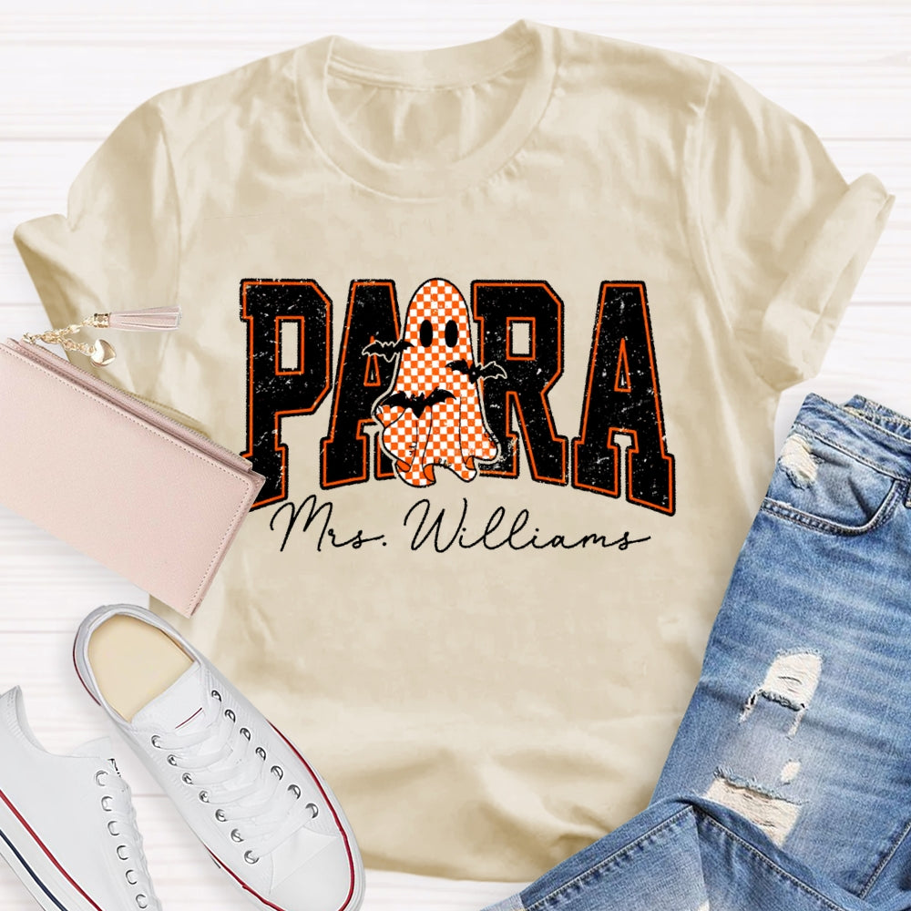 Personalized Name Para Halloween T-shirt