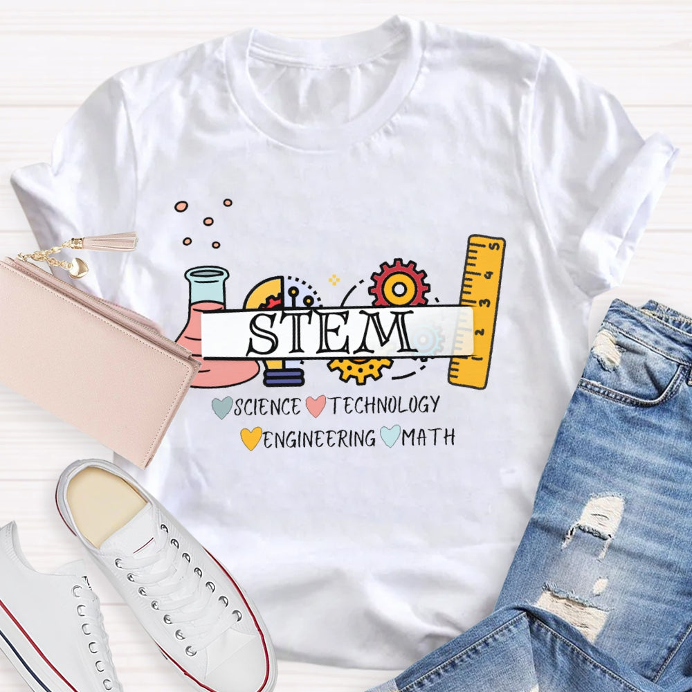 Stem Science Technology Engineering Math T-shirt