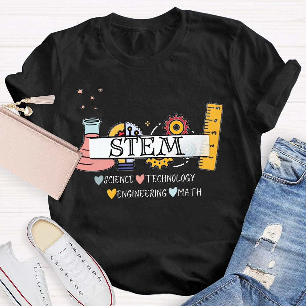 Stem Science Technology Engineering Math T-shirt