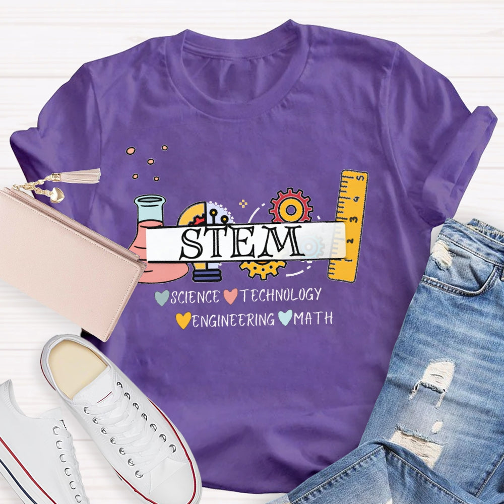 Stem Science Technology Engineering Math T-shirt