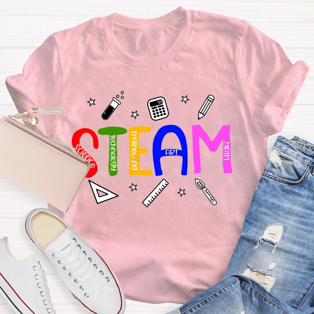 Steam Science Technology Engineering Art Math T-shirt