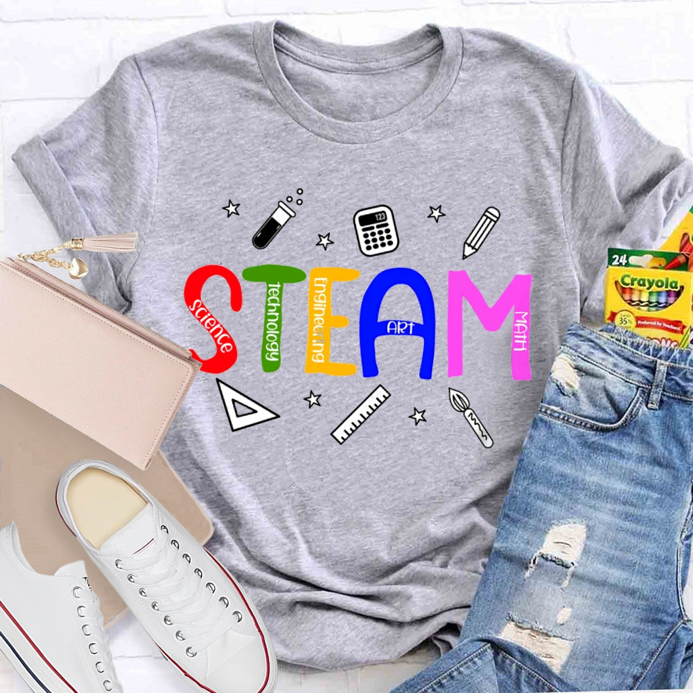 Steam Science Technology Engineering Art Math T-shirt