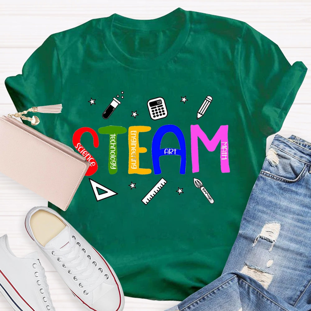 Steam Science Technology Engineering Art Math T-shirt