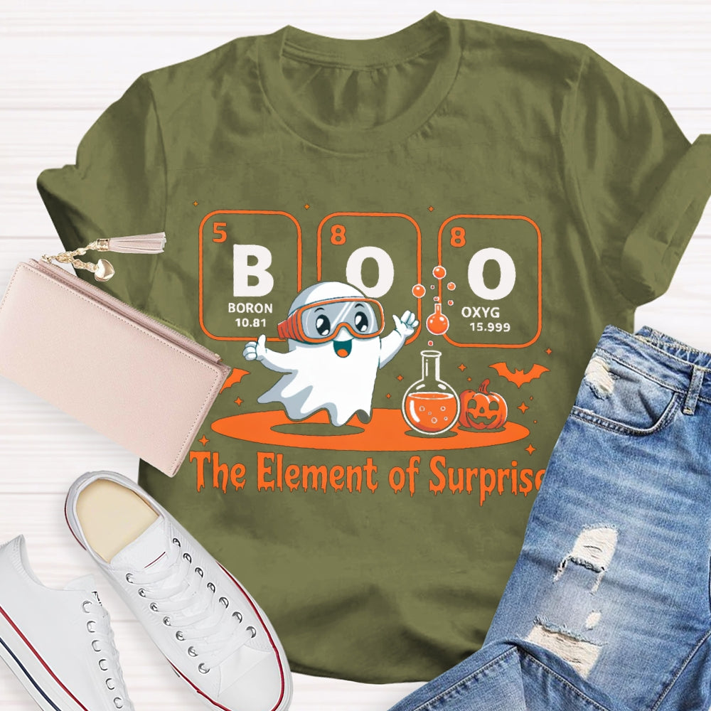 Boron Oxygen The Element Of Surprise The Kid Doing Experiments T-shirt