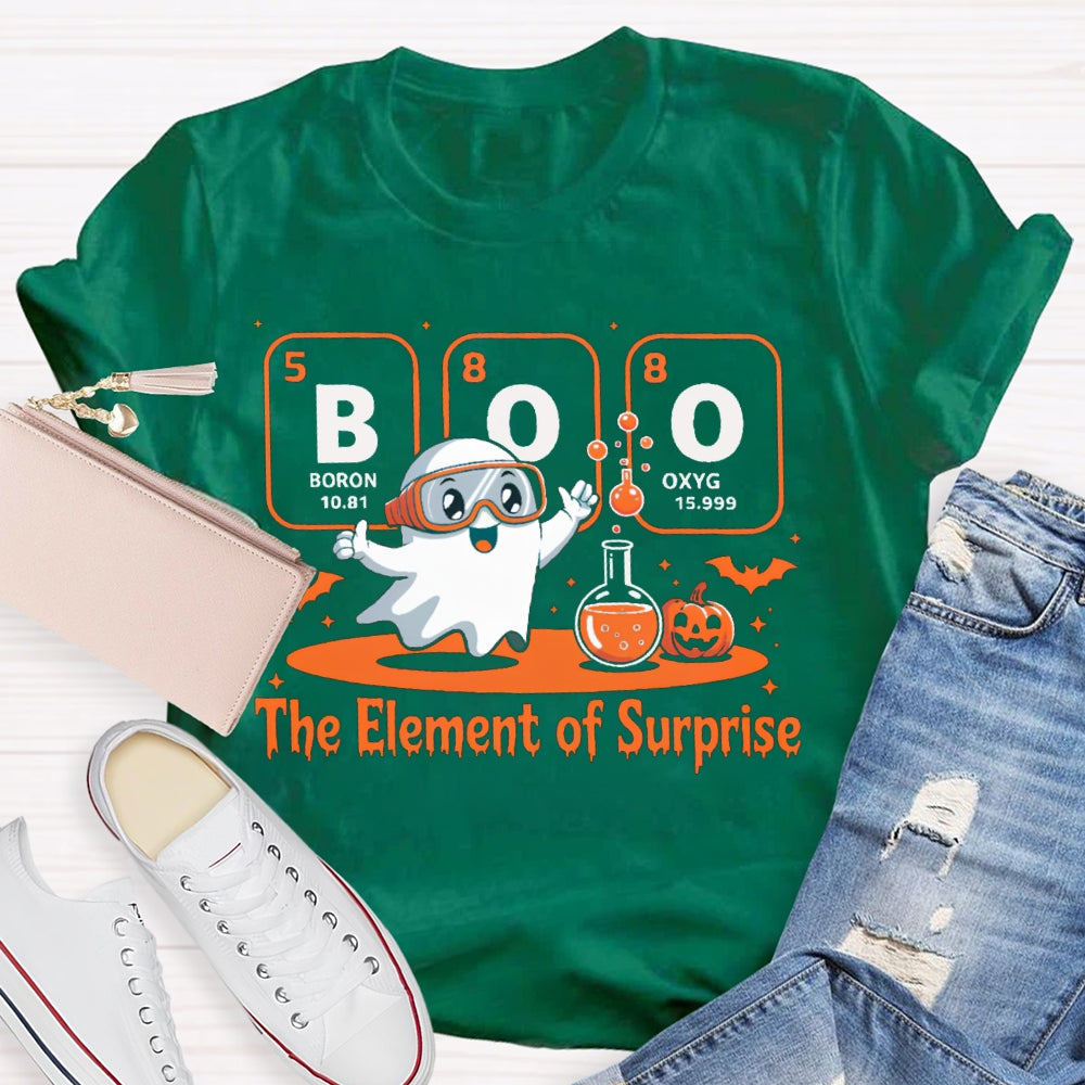 Boron Oxygen The Element Of Surprise The Kid Doing Experiments T-shirt