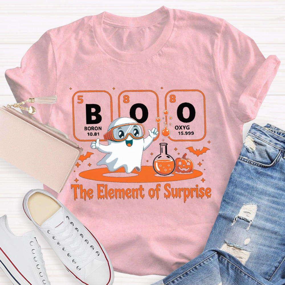 Boron Oxygen The Element Of Surprise The Kid Doing Experiments T-shirt