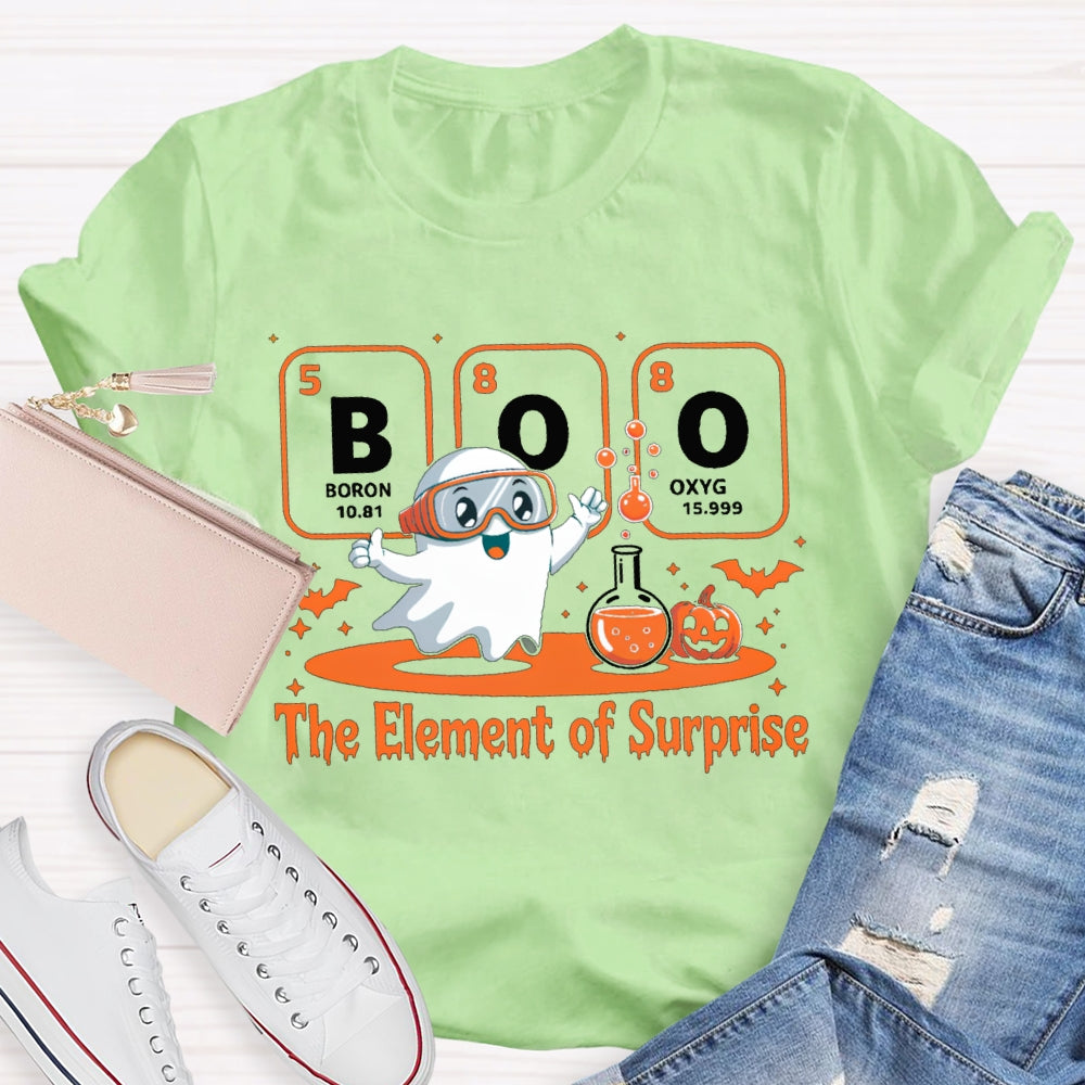 Boron Oxygen The Element Of Surprise The Kid Doing Experiments T-shirt