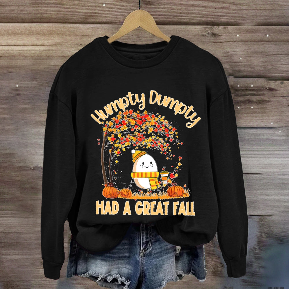Humpty Happy Autumn Happy Fall Sweatshirt