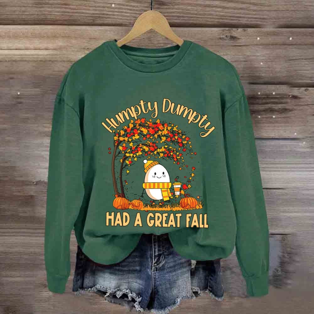Humpty Happy Autumn Happy Fall Sweatshirt