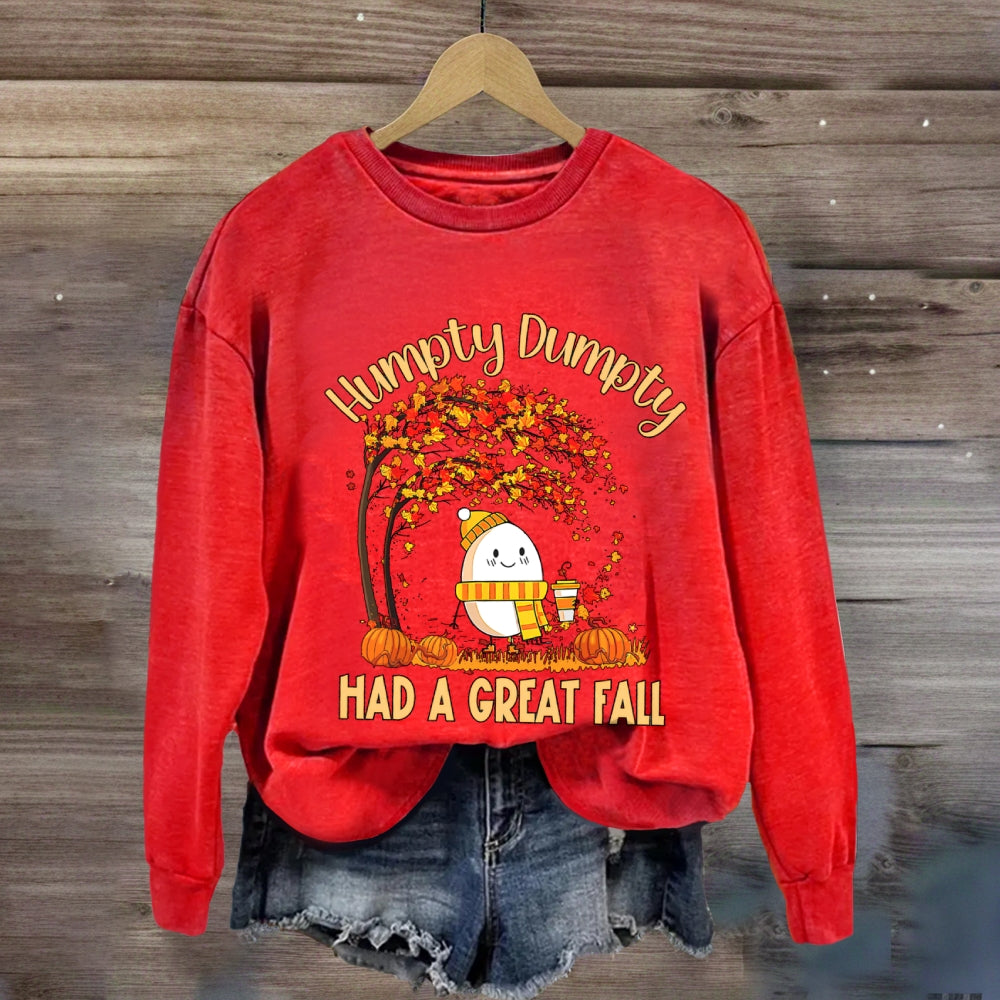 Humpty Happy Autumn Happy Fall Sweatshirt