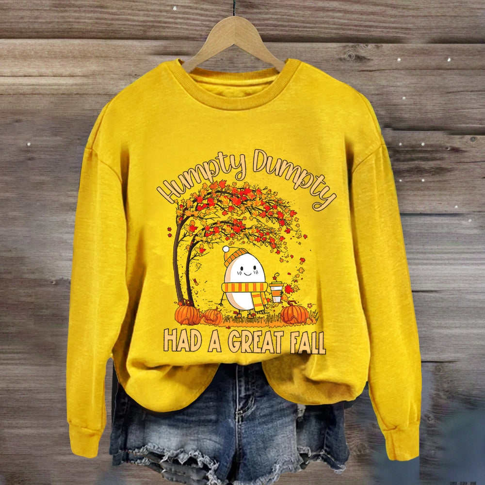 Humpty Happy Autumn Happy Fall Sweatshirt