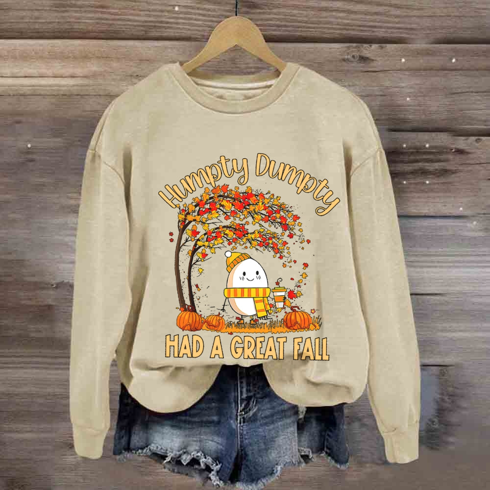 Humpty Happy Autumn Happy Fall Sweatshirt
