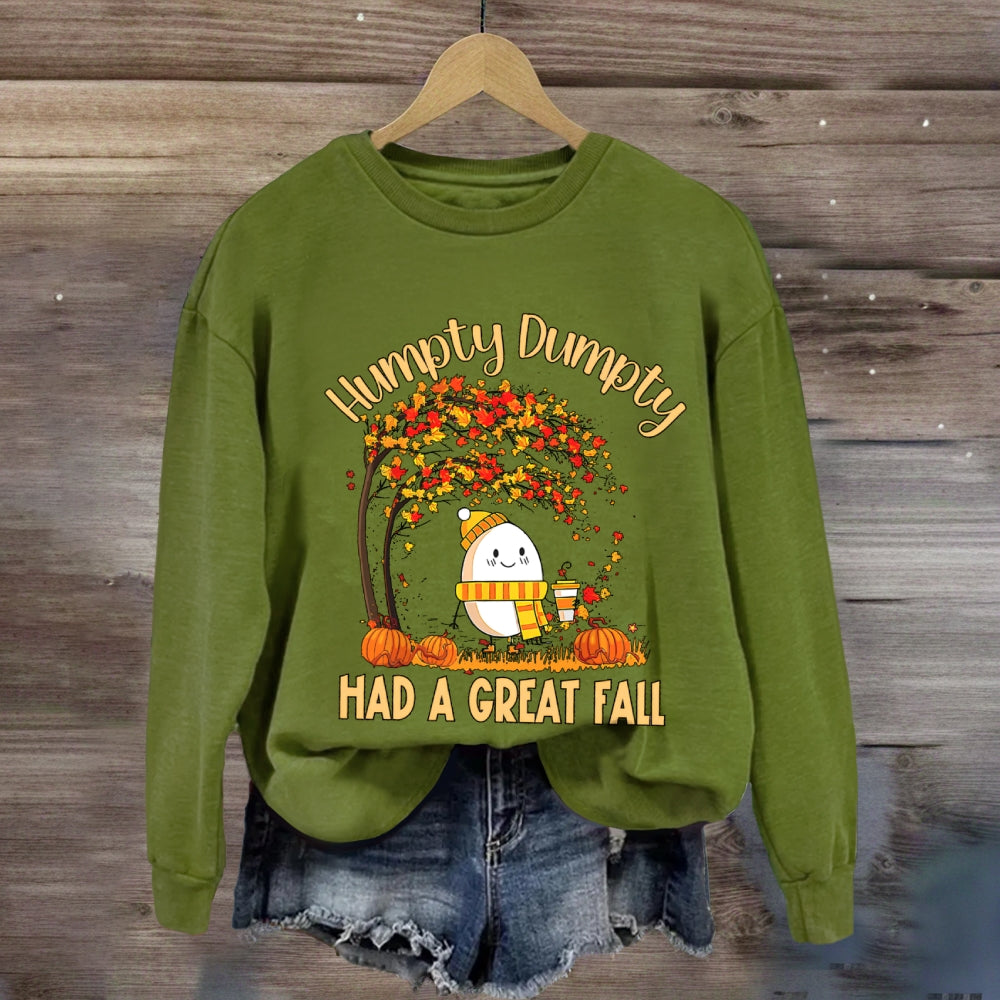 Humpty Happy Autumn Happy Fall Sweatshirt