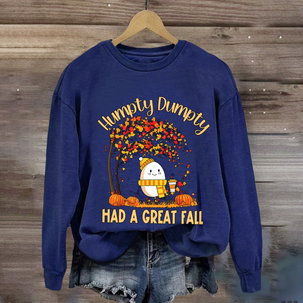 Humpty Happy Autumn Happy Fall Sweatshirt