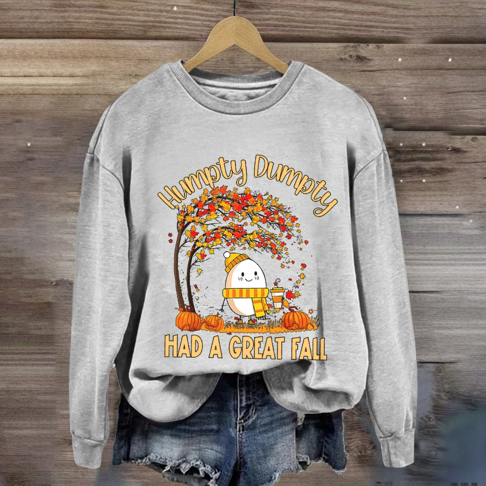 Humpty Happy Autumn Happy Fall Sweatshirt