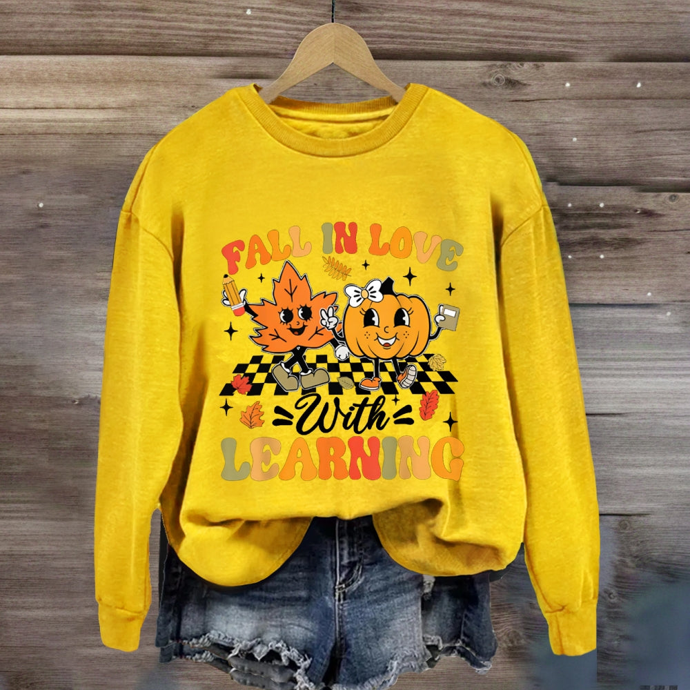 Fall In With Learning Fall Vibes Sweatshirt