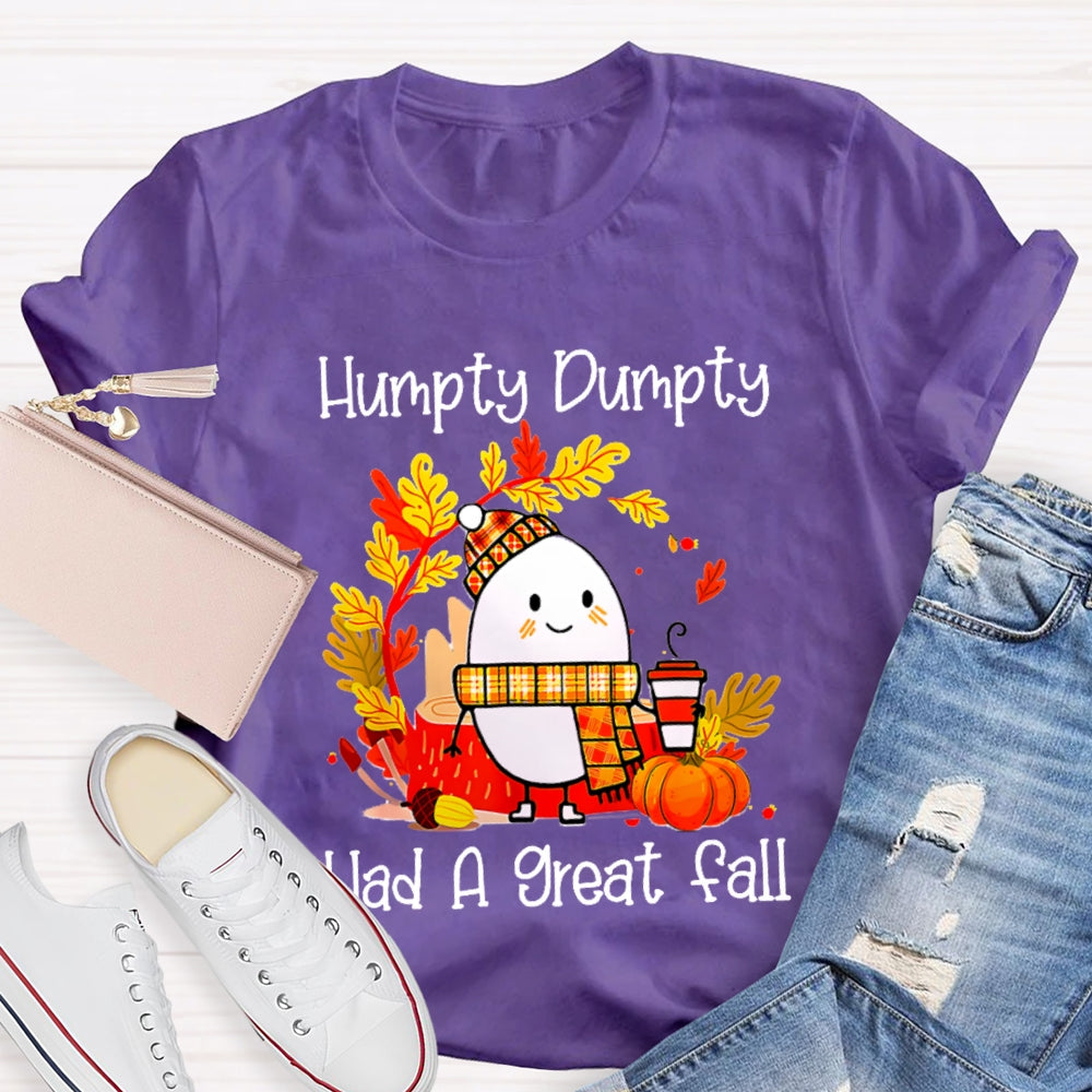 Humpty Happy Autumn Happy Fall Pumpkin T-shirt
