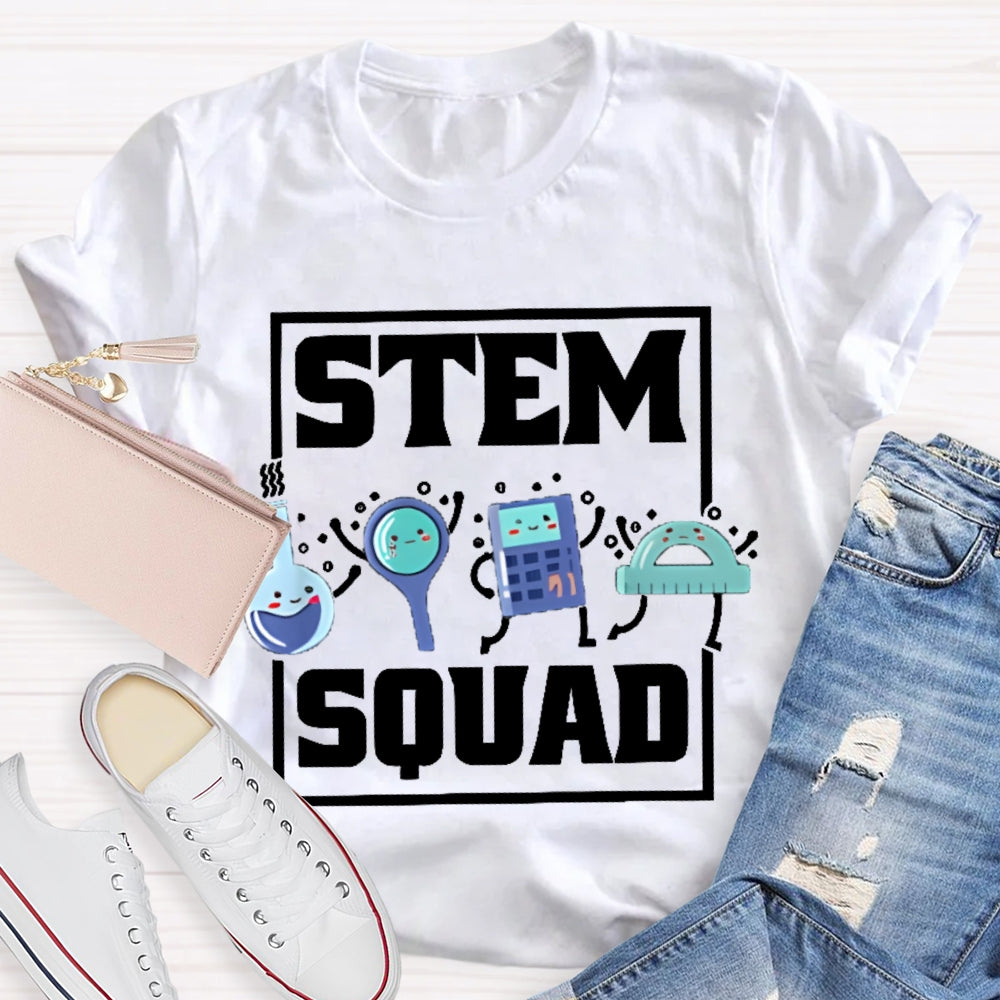 Stem Squad Science Technology Engineering Math T-shirt