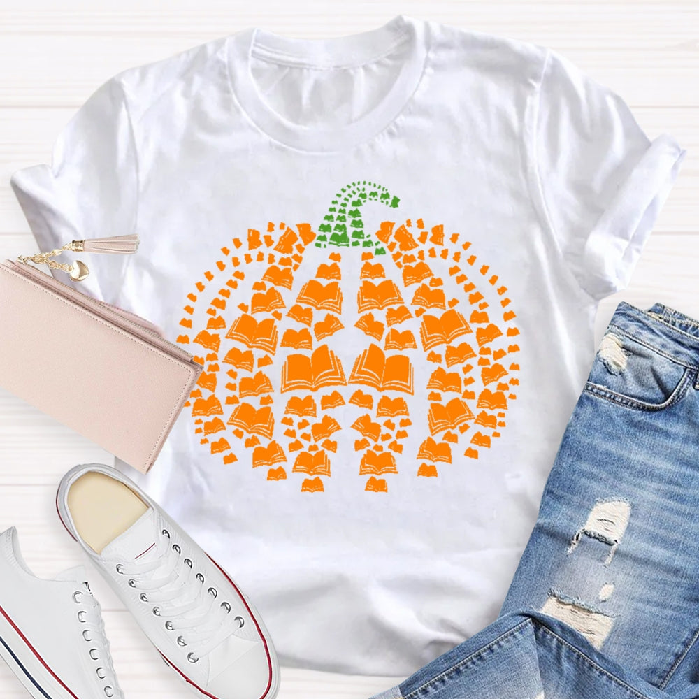 Pumpkin Books Cute T-shirt