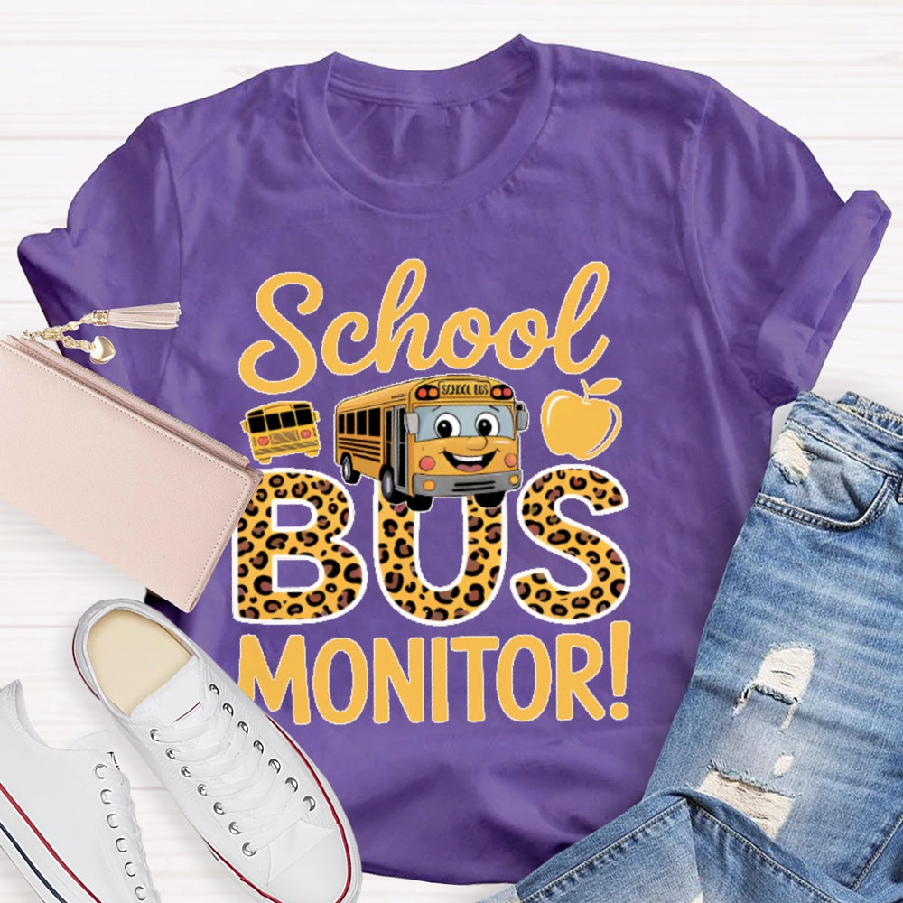 School Bus Monitor Life T-shirt