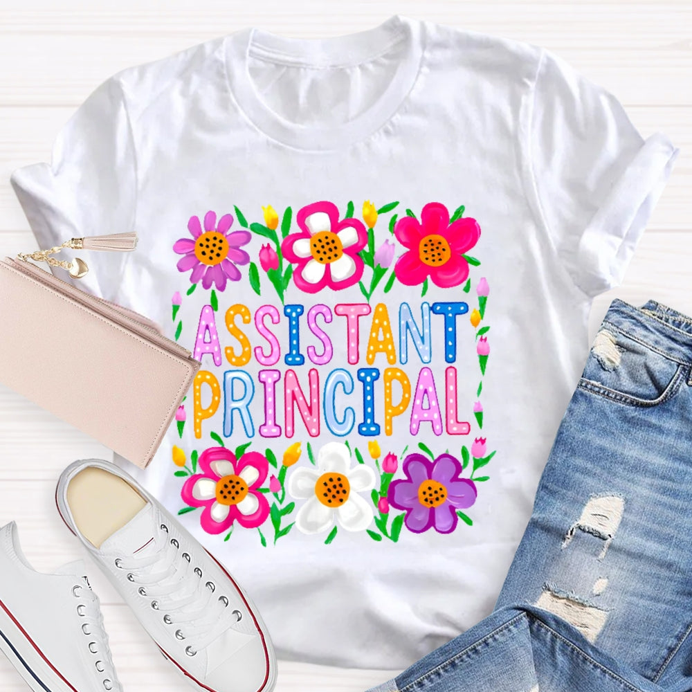 Assistant Principal Flowers T-shirt