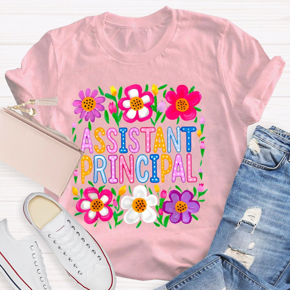 Assistant Principal Flowers T-shirt