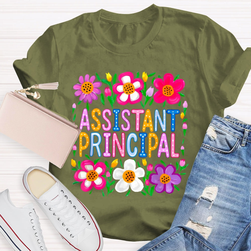 Assistant Principal Flowers T-shirt