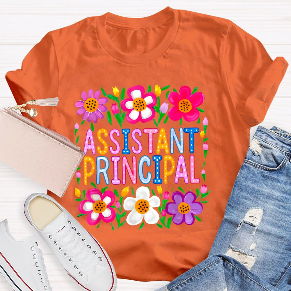 Assistant Principal Flowers T-shirt