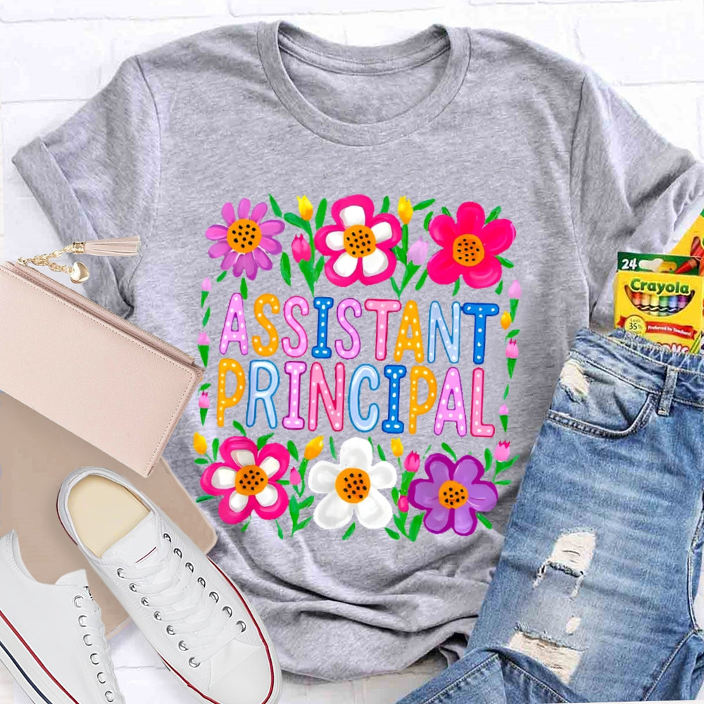 Assistant Principal Flowers T-shirt