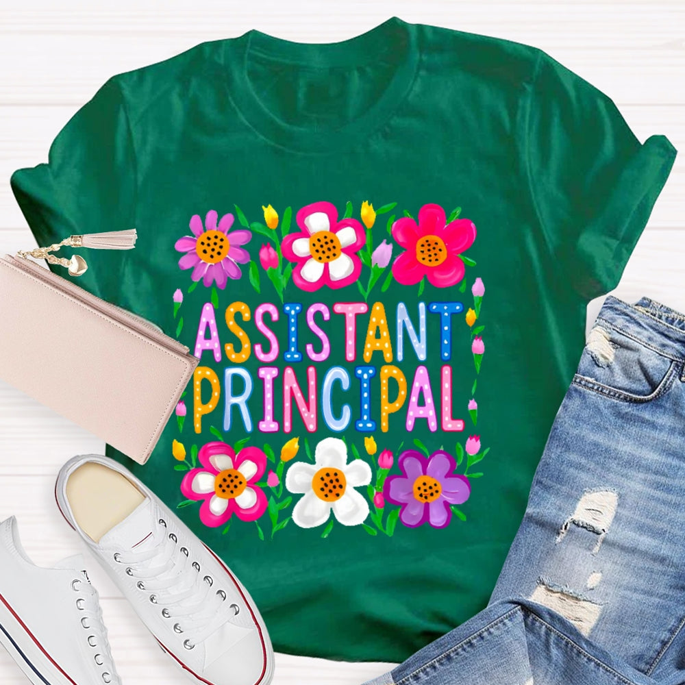 Assistant Principal Flowers T-shirt
