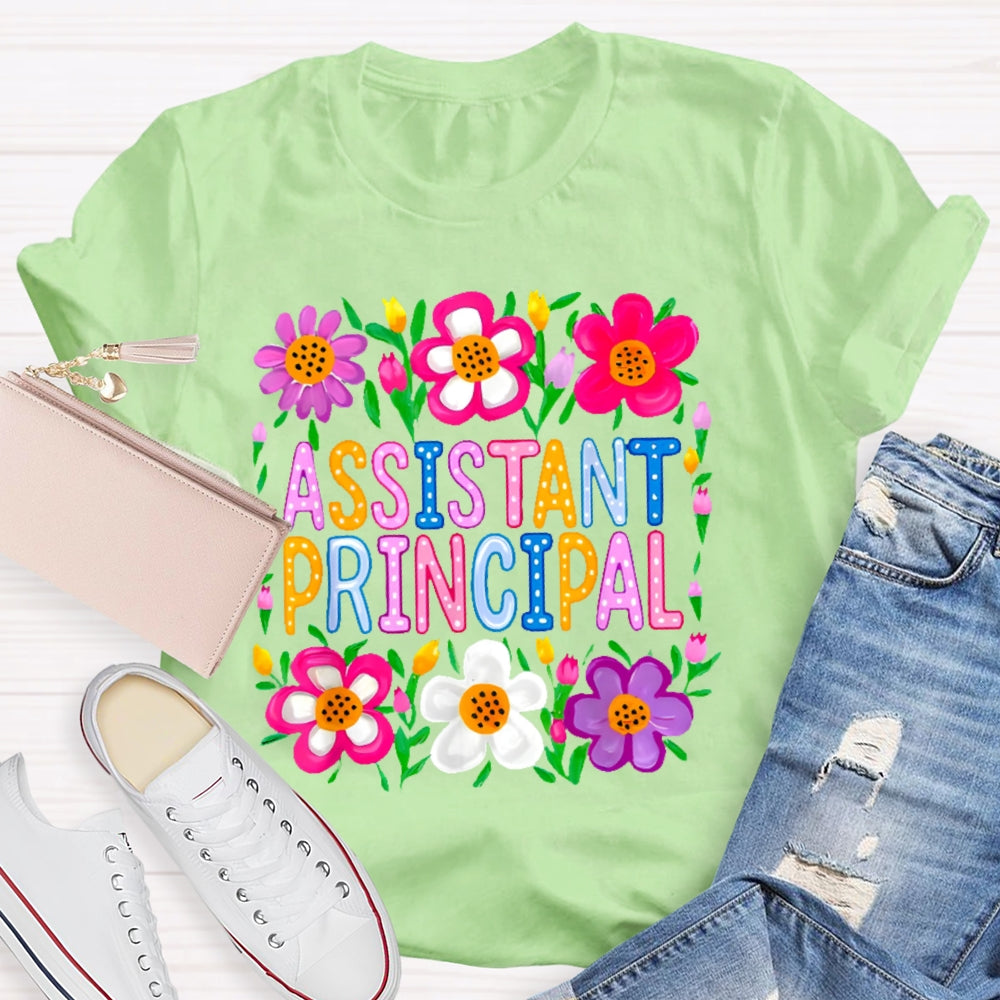Assistant Principal Flowers T-shirt