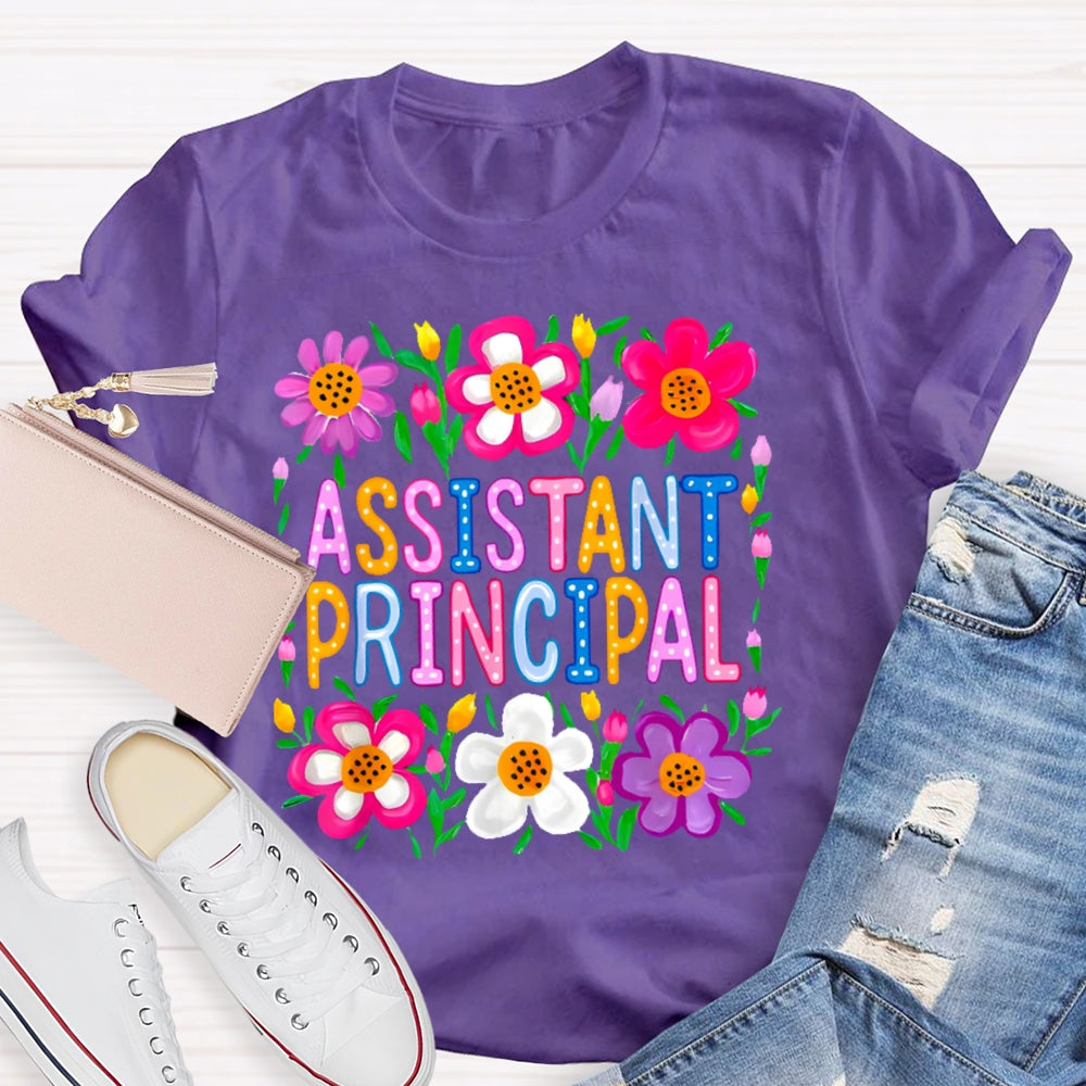 Assistant Principal Flowers T-shirt