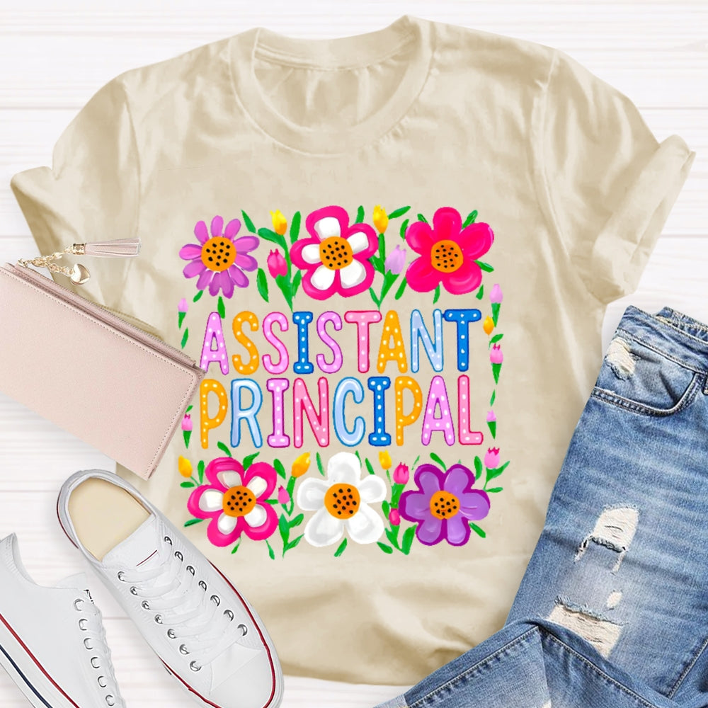 Assistant Principal Flowers T-shirt