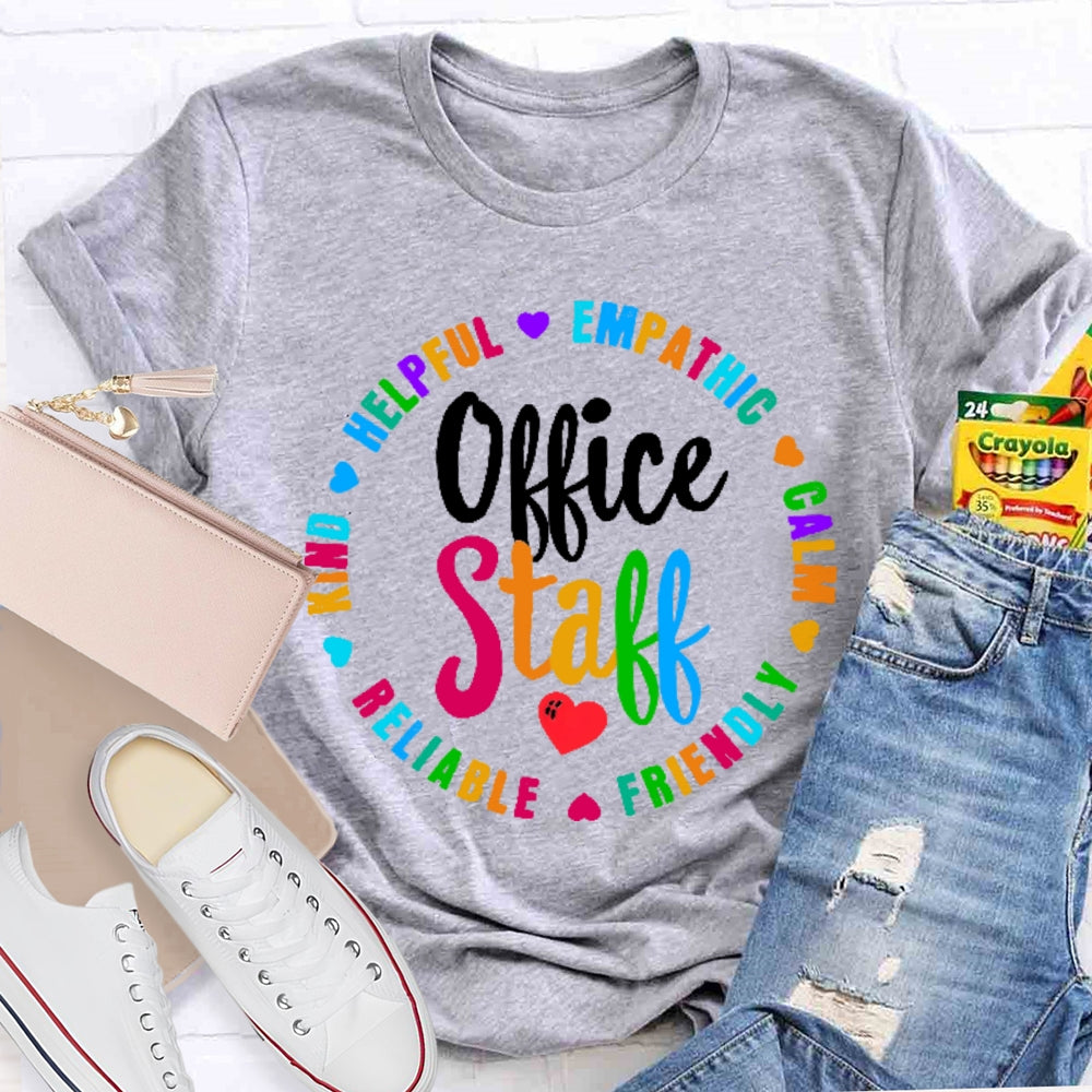 Office Staff Funny Letters T-shirt