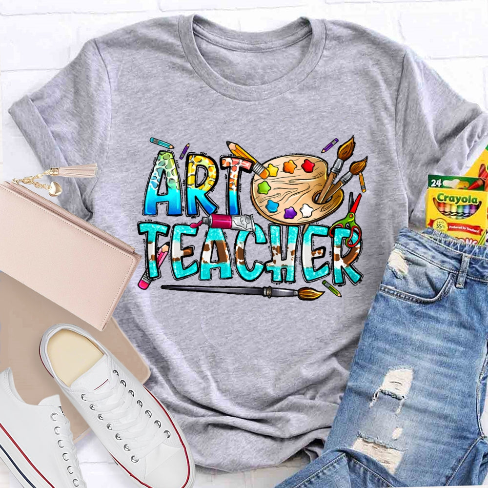 Art Teacher Funny Letters T-shirt