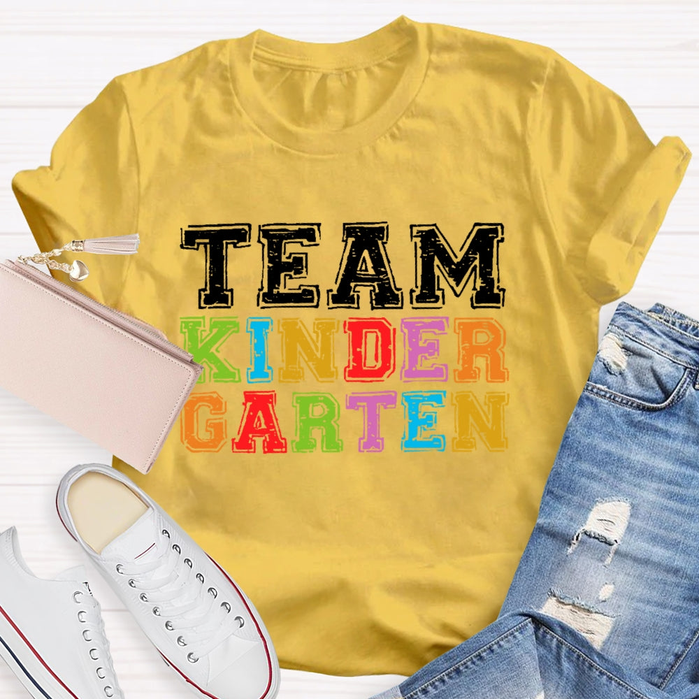 Personalized Grade Team Kindergarten T-shirt